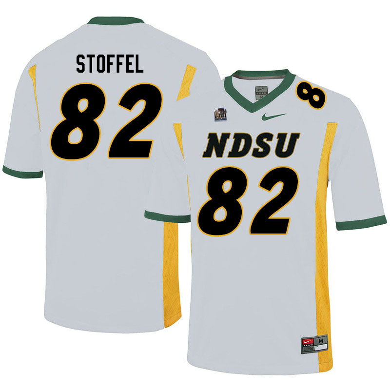 Men #82 Joe Stoffel North Dakota State Bison College Football Jerseys Sale-White